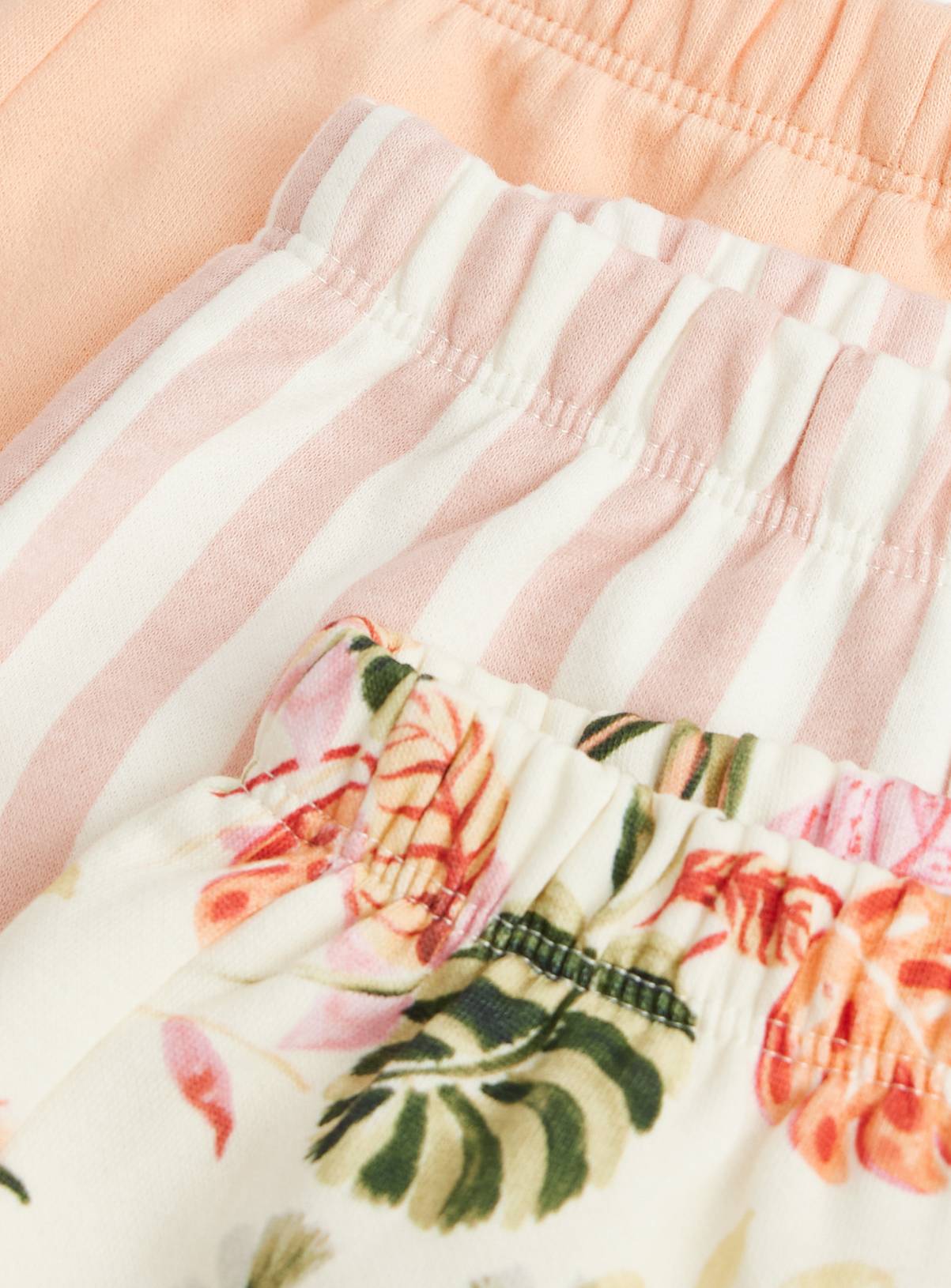 Botanical Prints Tee & Shorts Sets 3 Pack 3-6 months - Image 2